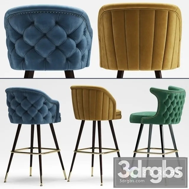 Deer Spring Bar Stool 3D Model Download