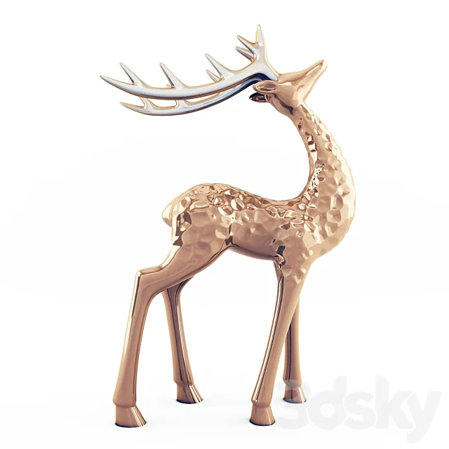 Deer statuette 3DModel Deer statuette 3DModel