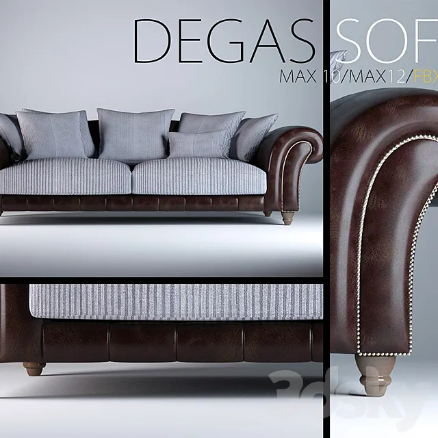 Degas Sofa 3D Model