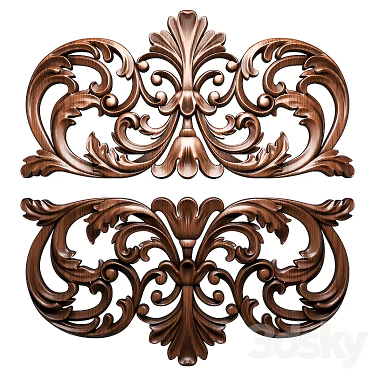 Dekor Wood 2 3D Model Dekor Wood 2 3D Model