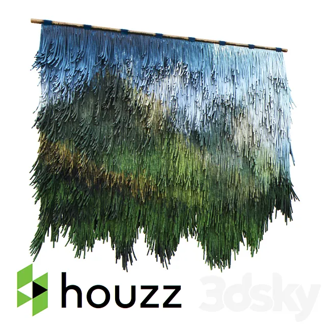 Dekoratinoe panels Mauntain 3DModel