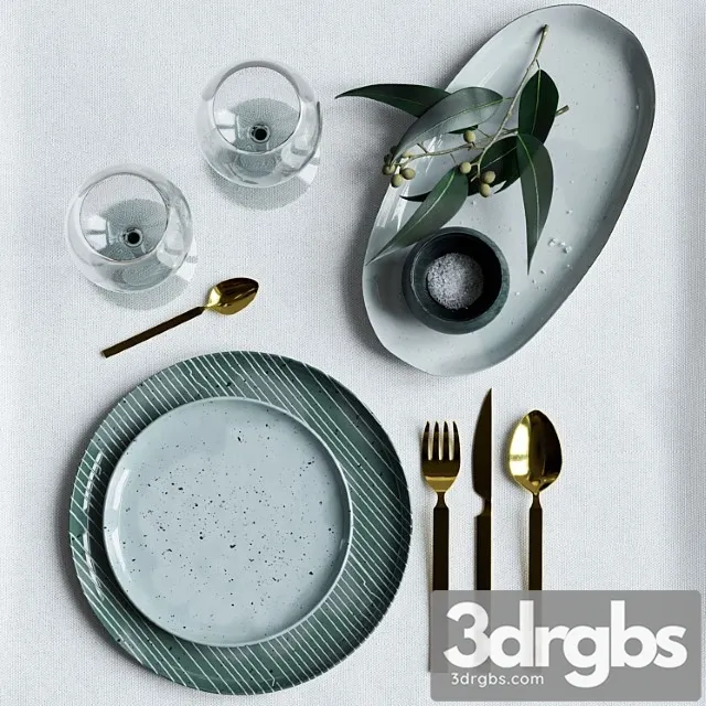 Dekorative set 01 3D Model Download