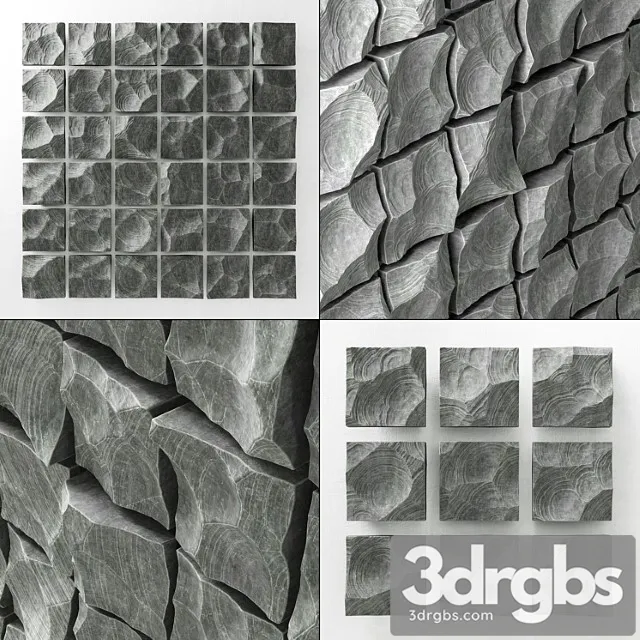 Dekorativnaia Panel Iz Skalnogo Kamnia Decorative Panel Of Rock Stone 3D Model Download