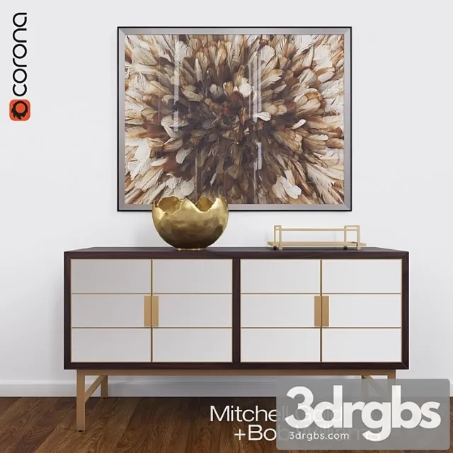 Delaney Buffet By Mitchell Gold And Bob Williams 3D Model Download Delaney Buffet By Mitchell Gold And Bob Williams 3D Model Download