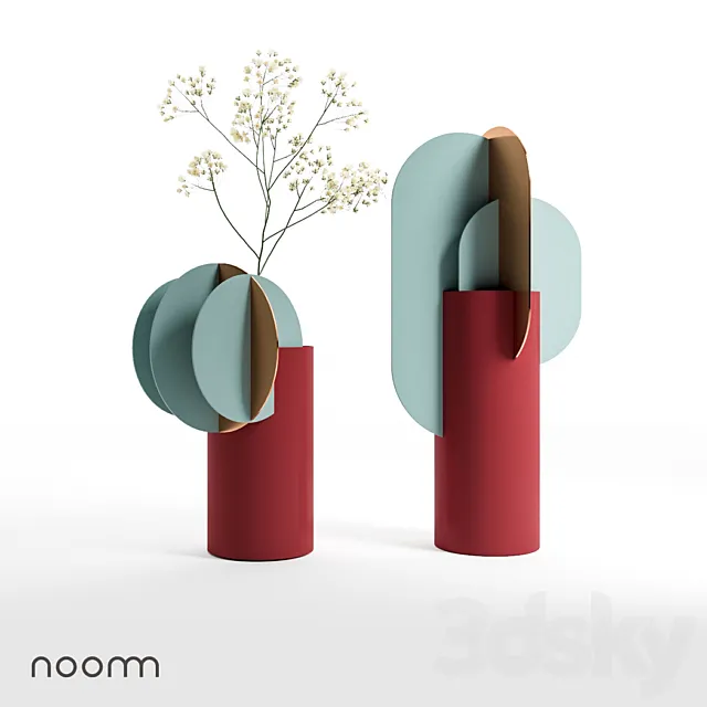 Delaunay and Ekster vases by NOOM 3D Model
