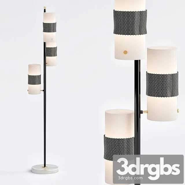 Delfino floor torchiere – arteriors 3D Model Download