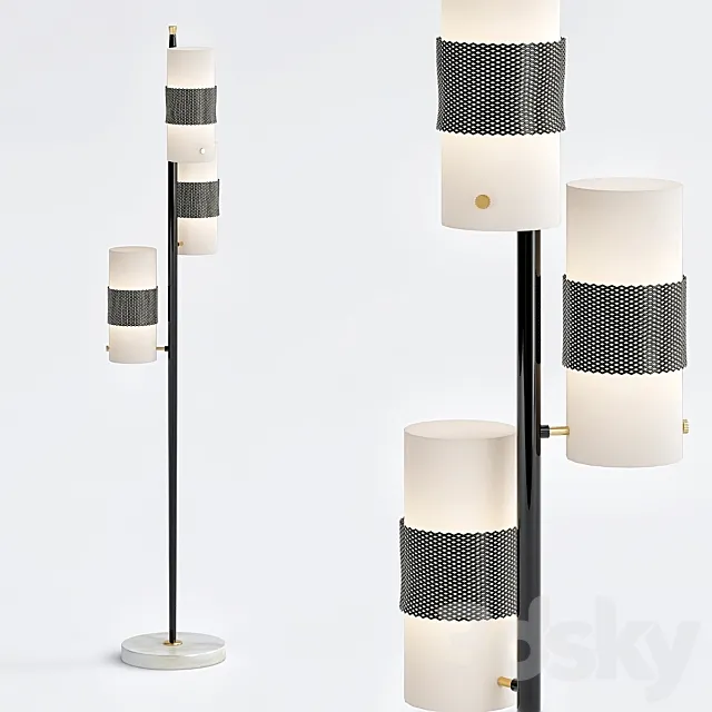 Delfino Floor Torchiere – Arteriors 3D Model Delfino Floor Torchiere – Arteriors 3D Model