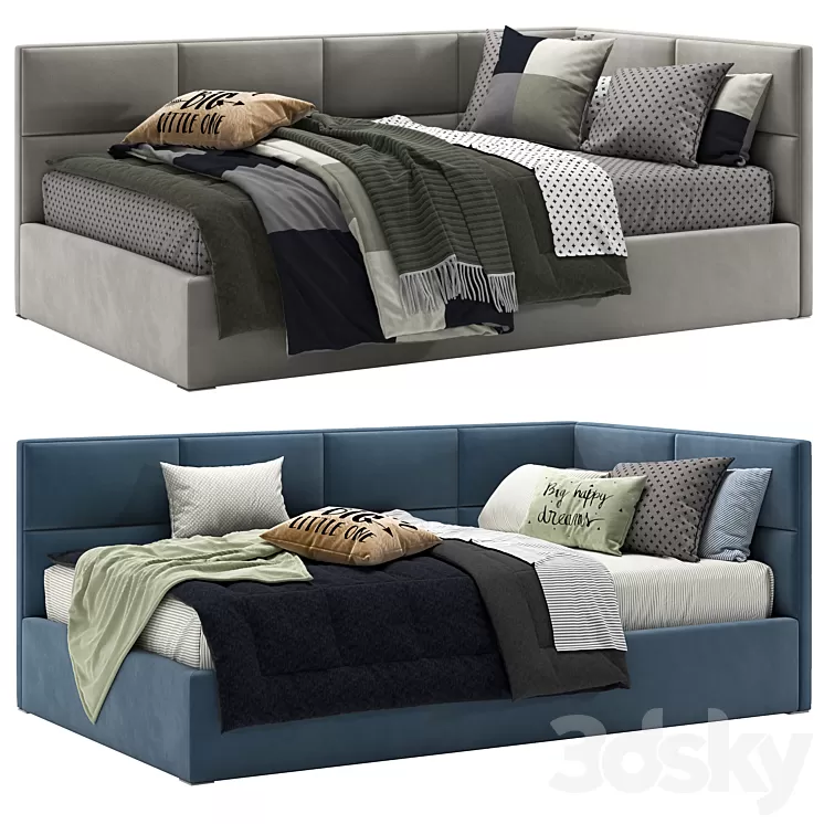 Delhi Single Bed 3D Model Delhi Single Bed 3D Model