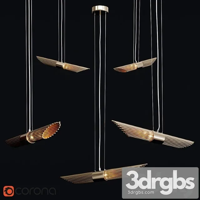 Delight collection p68069-2 ant.brass 3D Model Download