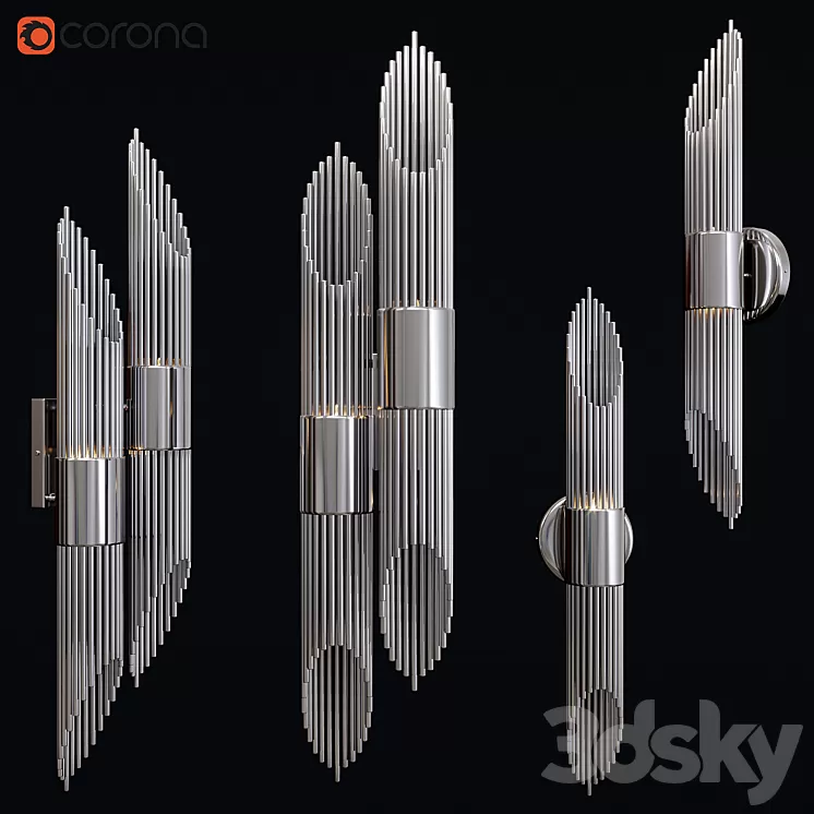 Delight Collection W68069-4 chrome 3D Model