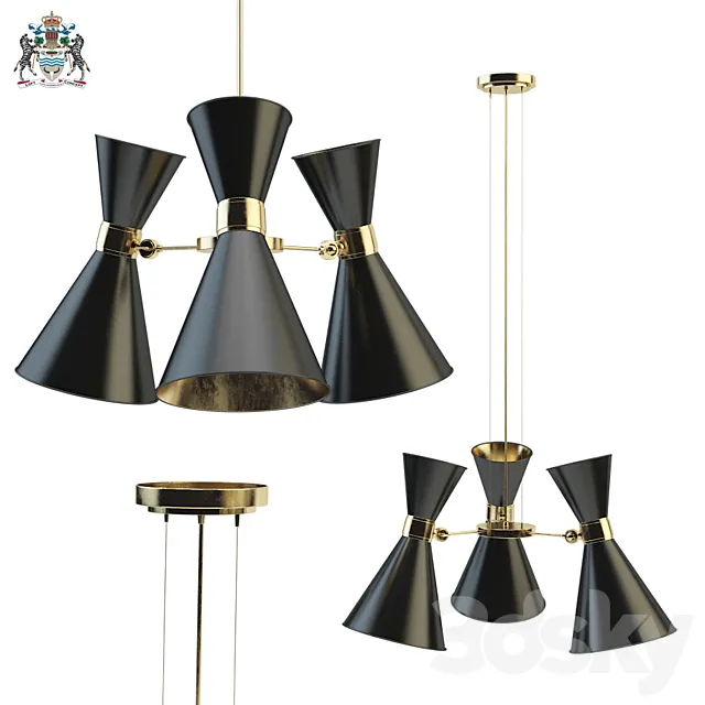 Delightfull cairo chandelier 3 3D Model