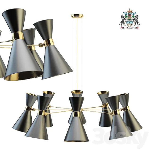 Delightfull cairo chandelier 8 3DModel