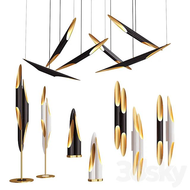 Delightfull Coltrane Collection – 5 types 3D Model