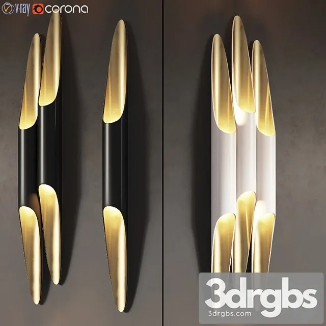 Delightfull coltrane wall sconce – 3 types 3D Model Download Delightfull coltrane wall sconce – 3 types 3D Model Download