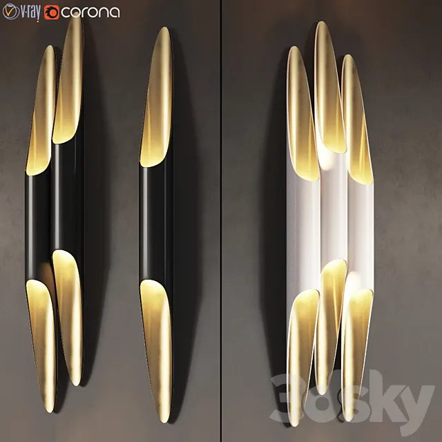 Delightfull Coltrane Wall Sconce – 3 Types 3DModel