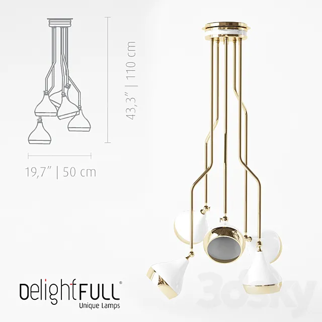 Delightfull Hanna SUSPENSION 3DModel Delightfull Hanna SUSPENSION 3DModel