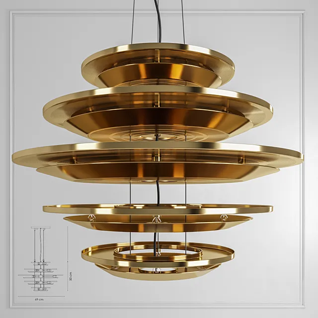 Delightfull HENDRIX chandelier 3D Model Delightfull HENDRIX chandelier 3D Model