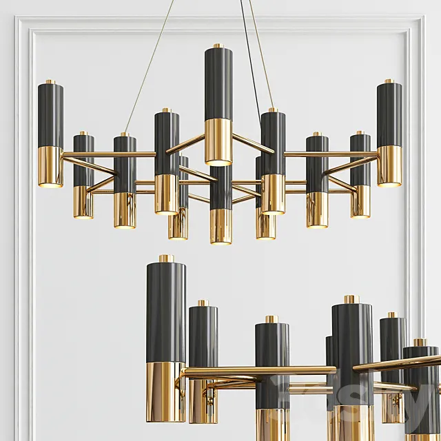 Delightfull ike chandelier 3D Model