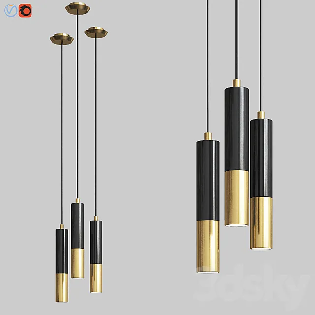 Delightfull Ike Pendant Suspension 3DModel