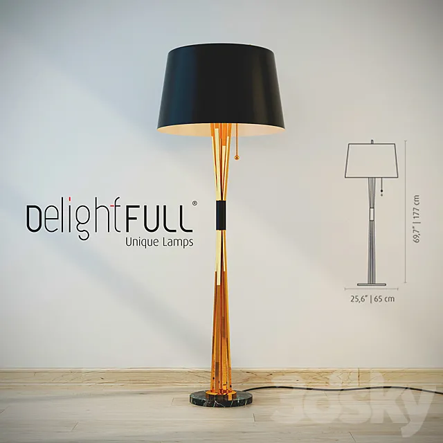Delightfull Miles Standing Lamp 3D Model Delightfull Miles Standing Lamp 3D Model