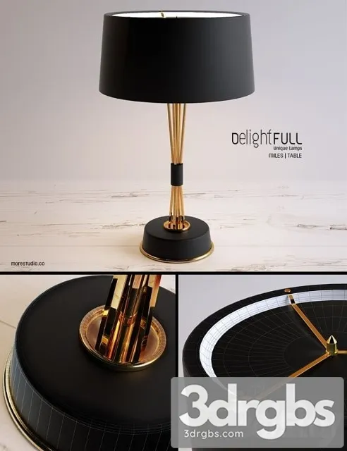 Delightfull – miles table light 3D Model Download