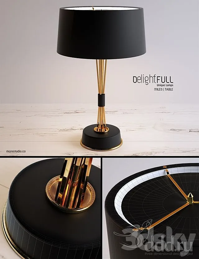Delightfull – Miles Table light 3DModel Delightfull – Miles Table light 3DModel