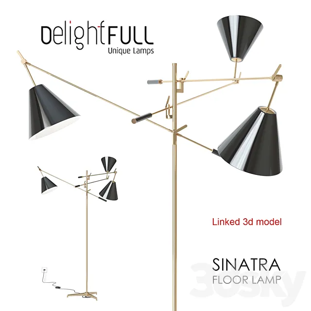 Delightfull SINATRA floorlamp 3DModel Delightfull SINATRA floorlamp 3DModel