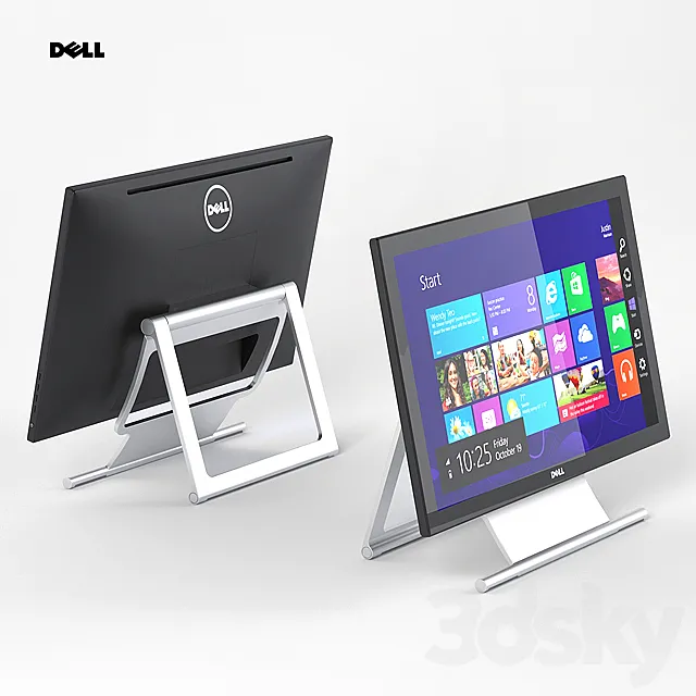 Dell 21.5 Touch Monitor 3D Model