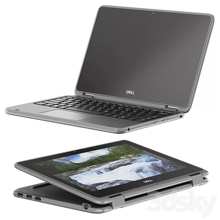 Dell Latitude 3190 Laptop 3D Model