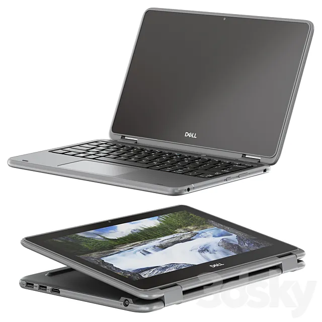 Dell Latitude 3190 Laptop 3DModel