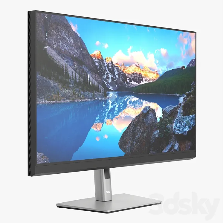 Dell UltraSharp LCD 32-inch monitor 3D Model Free Download