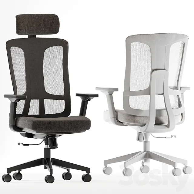 Dellis Office Chairs 3D Model Dellis Office Chairs 3D Model