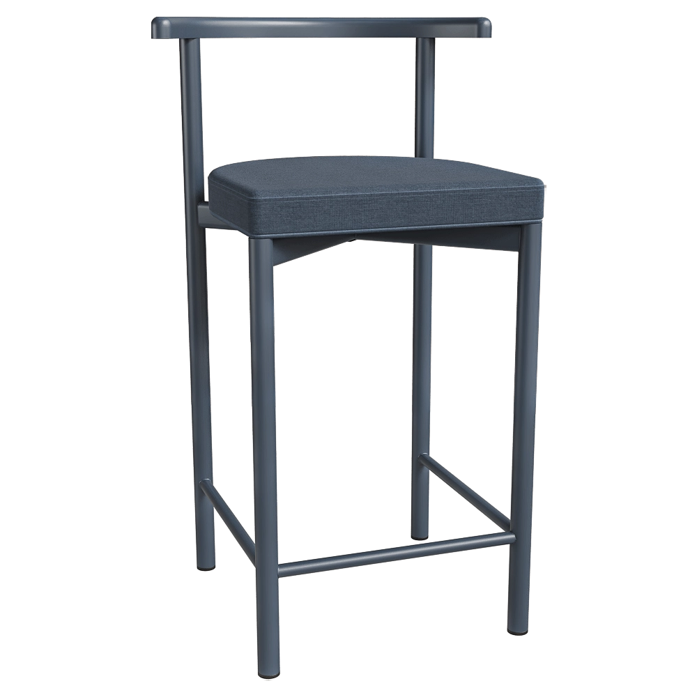 Delo – Barstool upholstered  Nra 3D Model