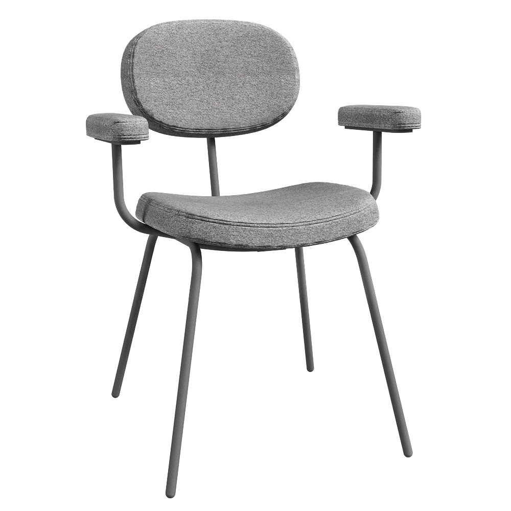Delo – Chair with armrest Ril 3D Model Delo – Chair with armrest Ril 3D Model