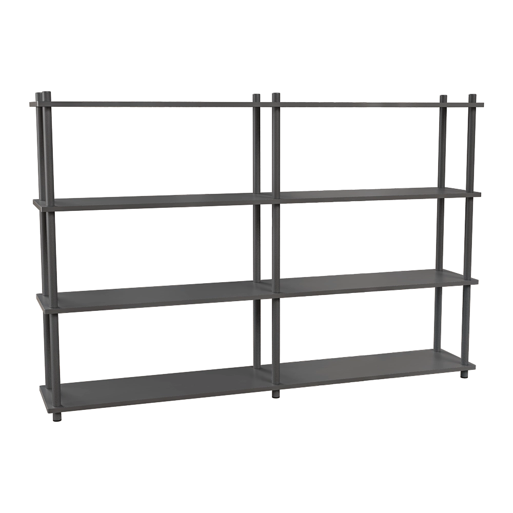 Delo – Rack with 4 shelves large 3D Model Delo – Rack with 4 shelves large 3D Model