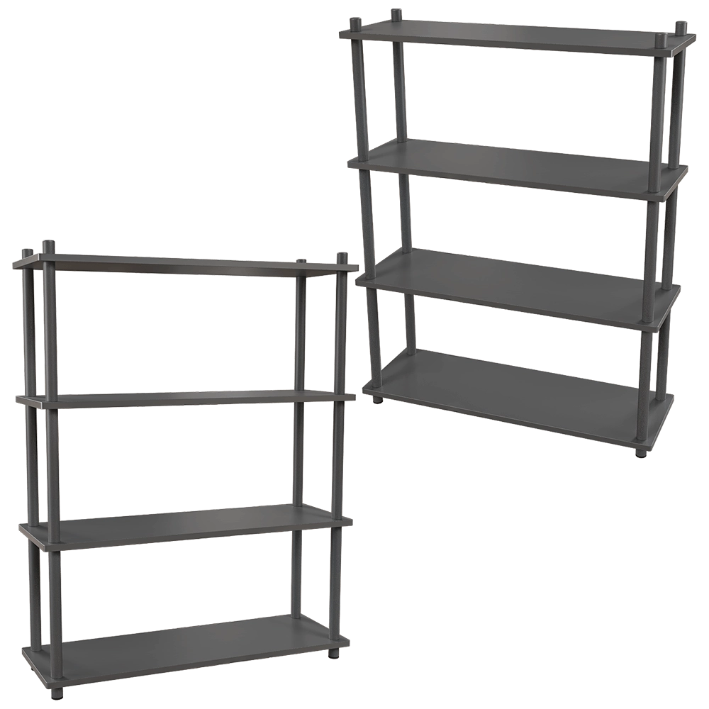 Delo – Rack with 4 shelves small Prost 3D Model Delo – Rack with 4 shelves small Prost 3D Model