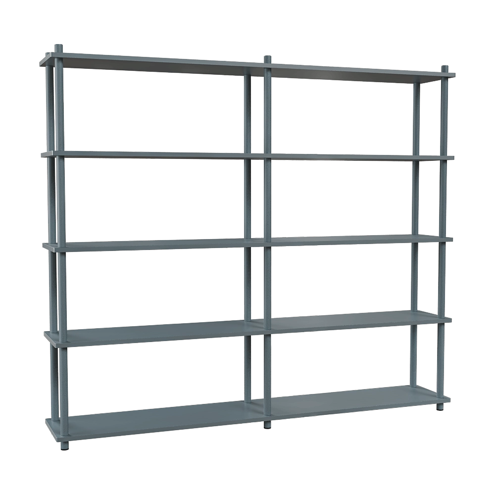 Delo – Rack with 5 shelves large Prost 3D Model Delo – Rack with 5 shelves large Prost 3D Model