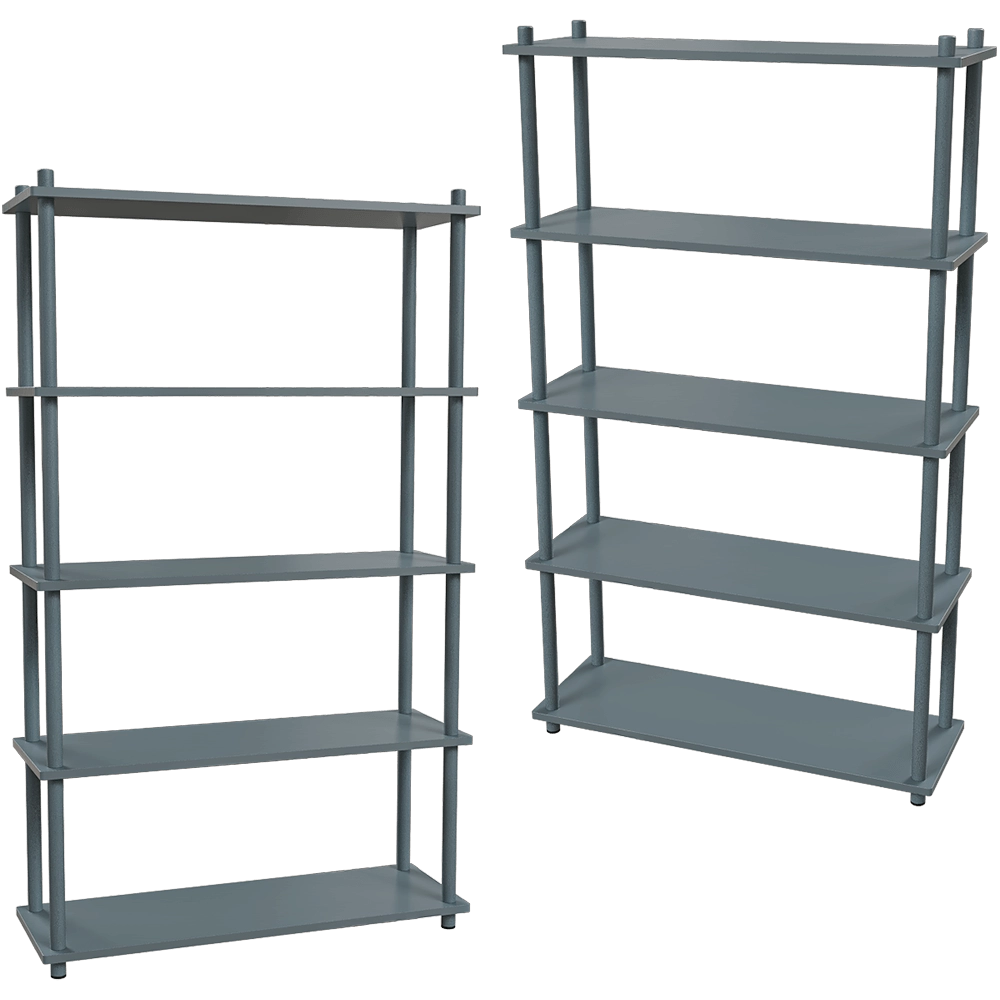 Delo – Rack with 5 shelves small Prost 3D Model Delo – Rack with 5 shelves small Prost 3D Model