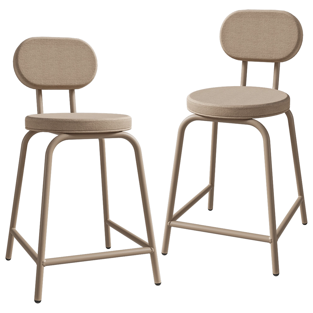 Delo – Semi-barstool with back Tru 3D Model