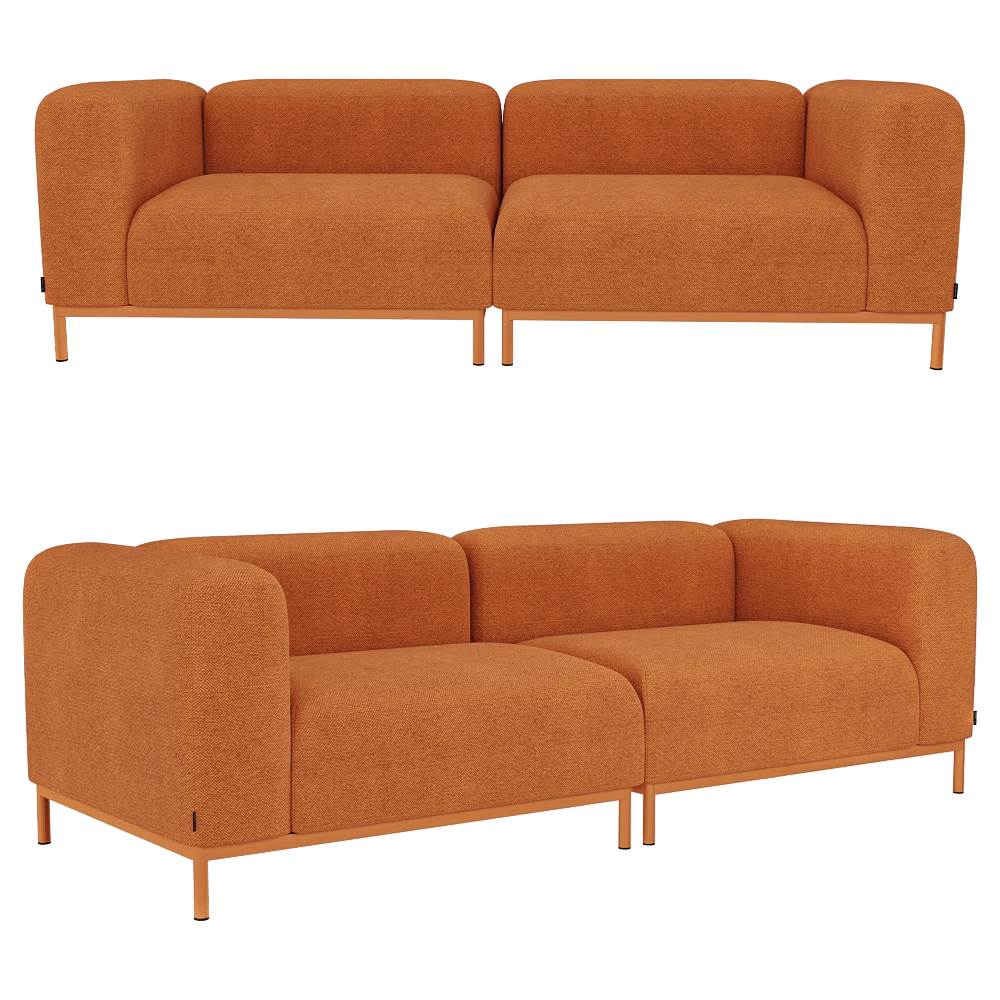 Delo – Sofa CHILL with legs 3D Model Delo – Sofa CHILL with legs 3D Model