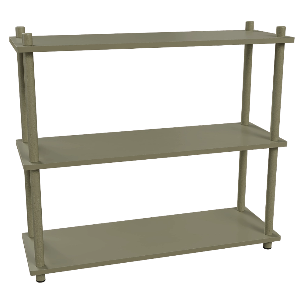 Delo – Three tier shelving small Prost 3D Model Delo – Three tier shelving small Prost 3D Model