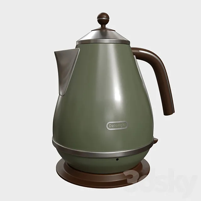 Delonghi Electric Kettle 3D Model Delonghi Electric Kettle 3D Model