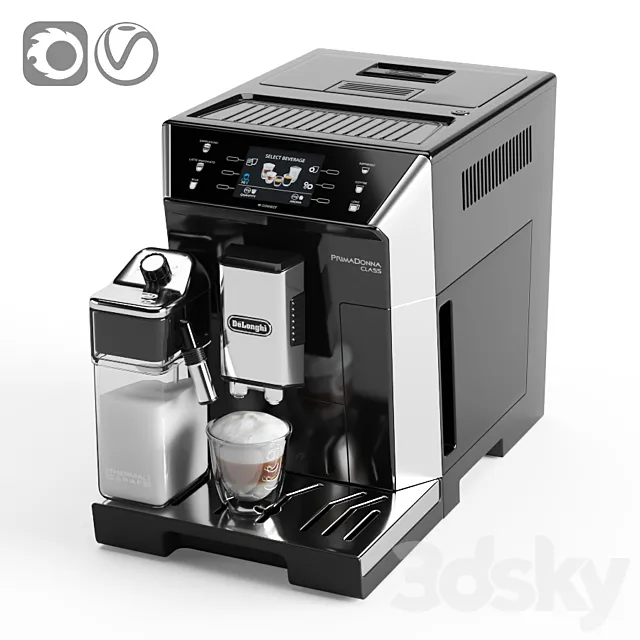 De’Longhi PrimaDonna Class ECAM 550.55.SB 3D Model De’Longhi PrimaDonna Class ECAM 550.55.SB 3D Model