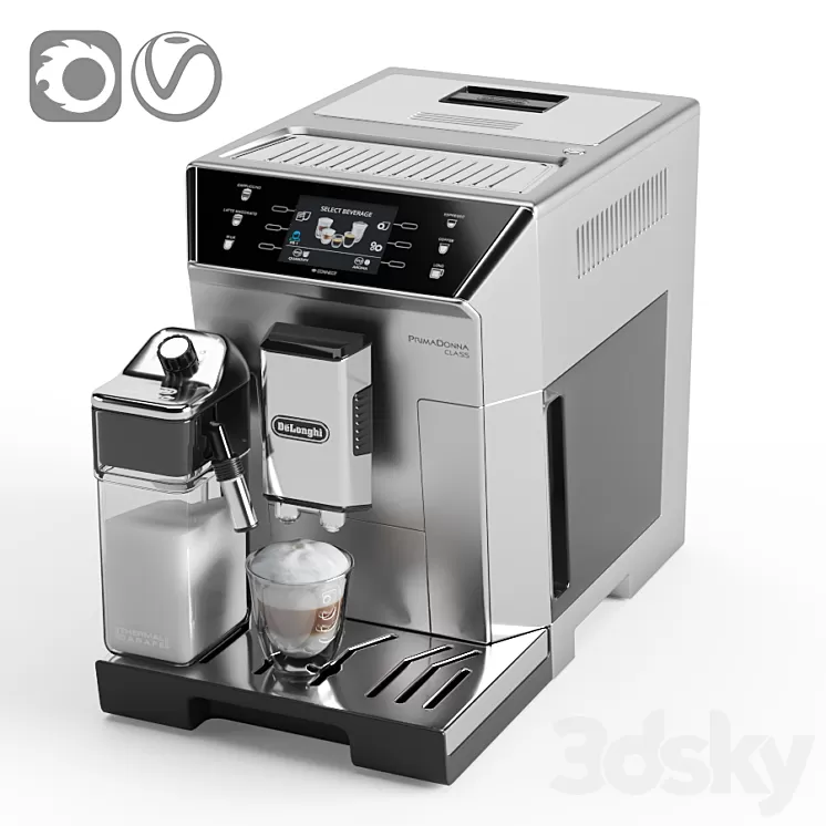 De’Longhi PrimaDonna Class ECAM 550.75.MS 3D Model De’Longhi PrimaDonna Class ECAM 550.75.MS 3D Model