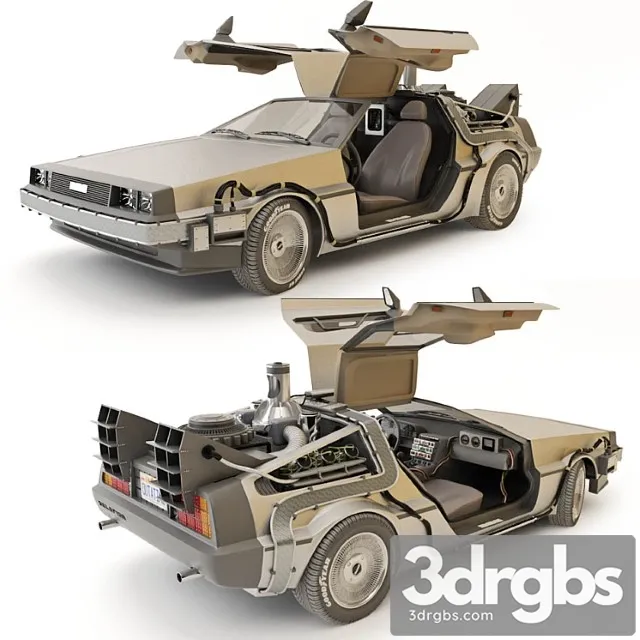 Delorean dmc-12 3D Model Download