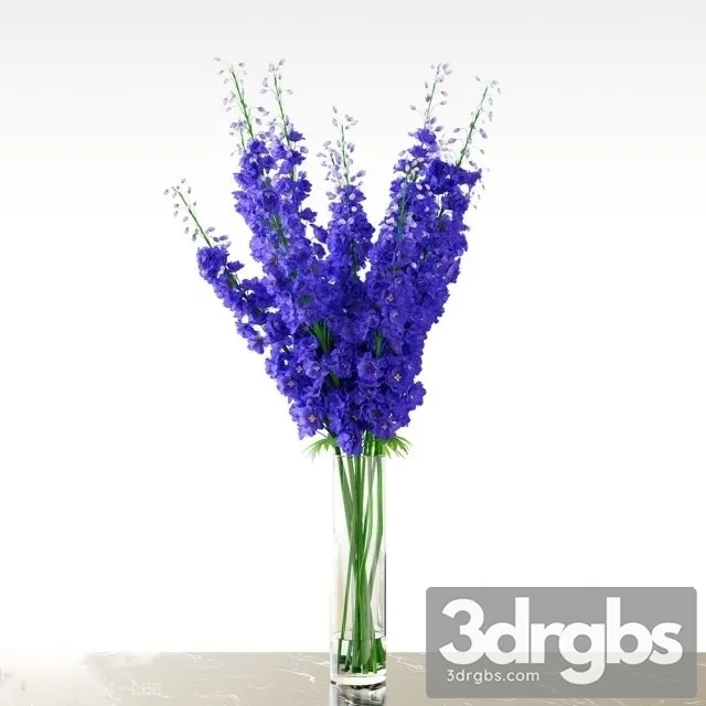 Delphinium Blue 3D Model Download Delphinium Blue 3D Model Download