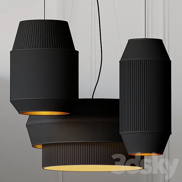 Delta IV-II-III Pendant Lights By Rich Brilliant Willing 3DModel Delta IV-II-III Pendant Lights By Rich Brilliant Willing 3DModel