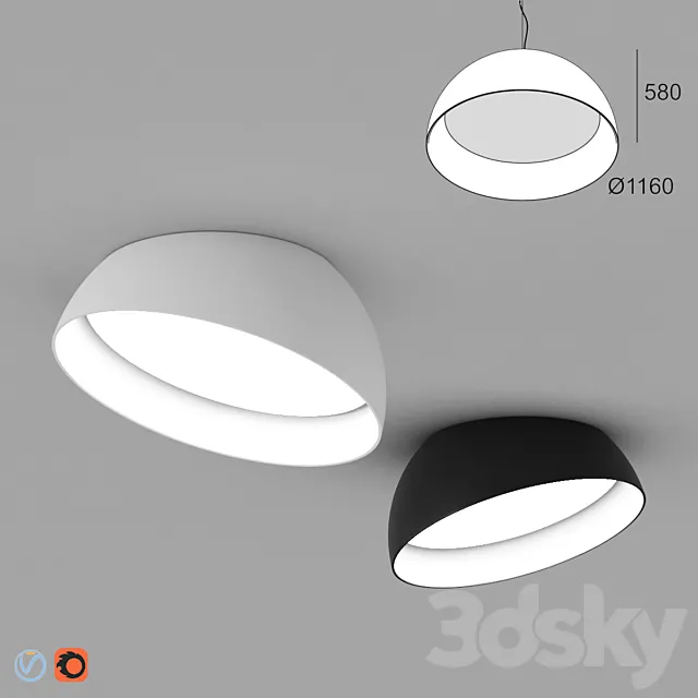 Delta Light Superdome Recessed 3D Model
