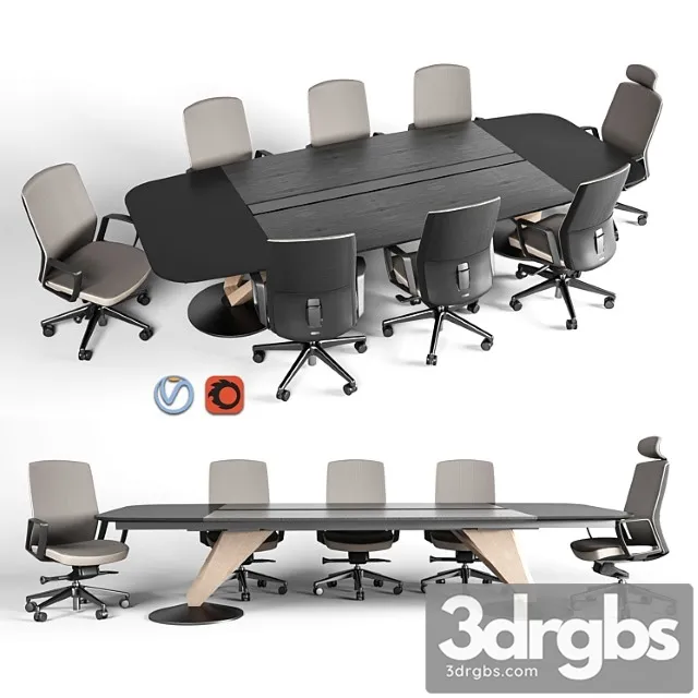 Delta Meeting Table And Chair 3D Model Download Delta Meeting Table And Chair 3D Model Download