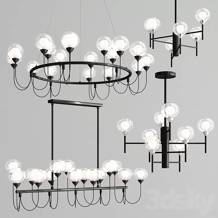 DeMarkt Chandelier Bremen collection light 3D Model DeMarkt Chandelier Bremen collection light 3D Model